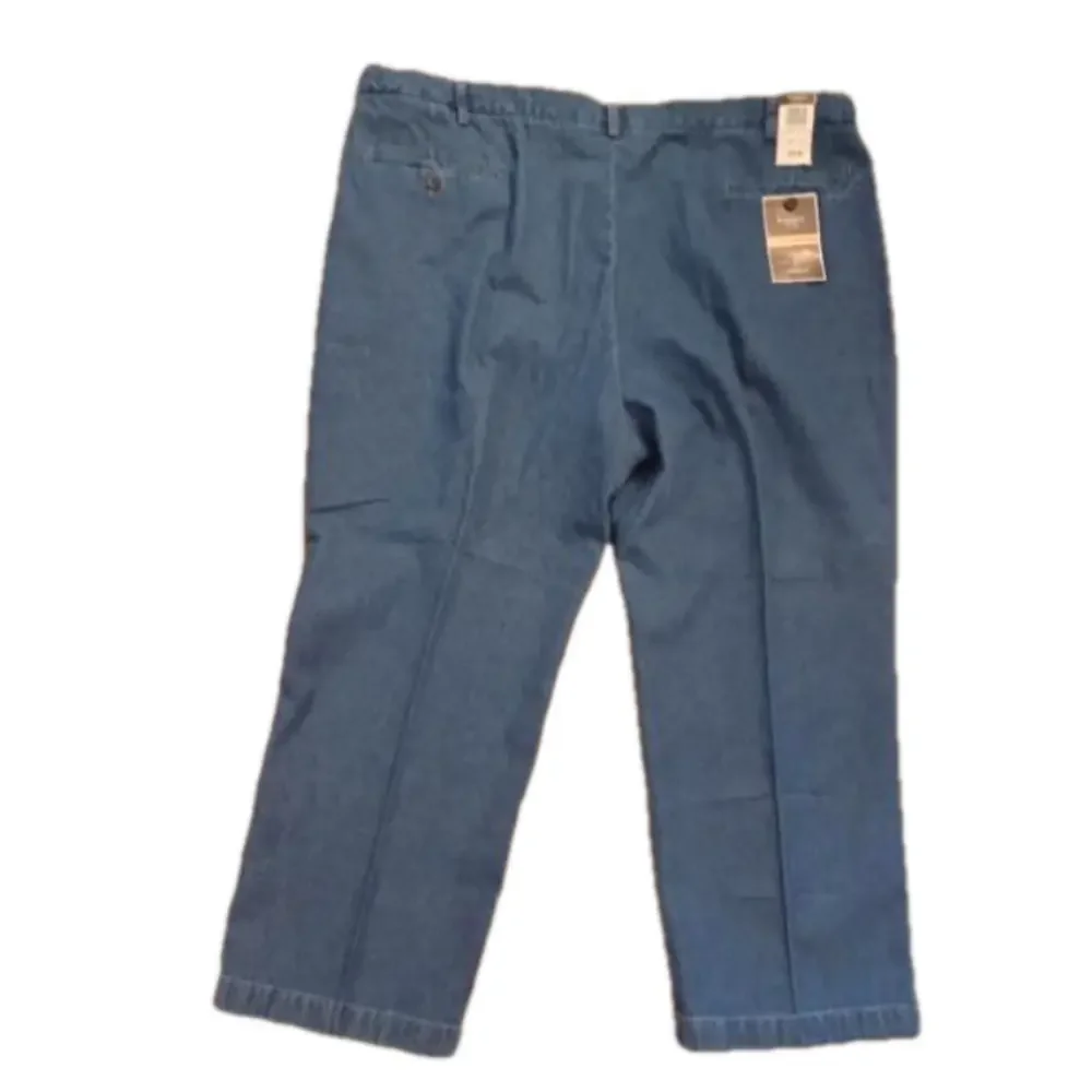 Haggar pleated jeans work to weekend 2 pair for one price mens size 50x30